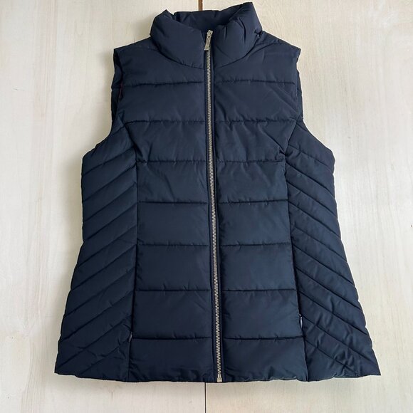 Tommy Hilfiger‎ Women's Black Puffer Vest S Pristine Condition Wine Interior - Picture 3 of 8